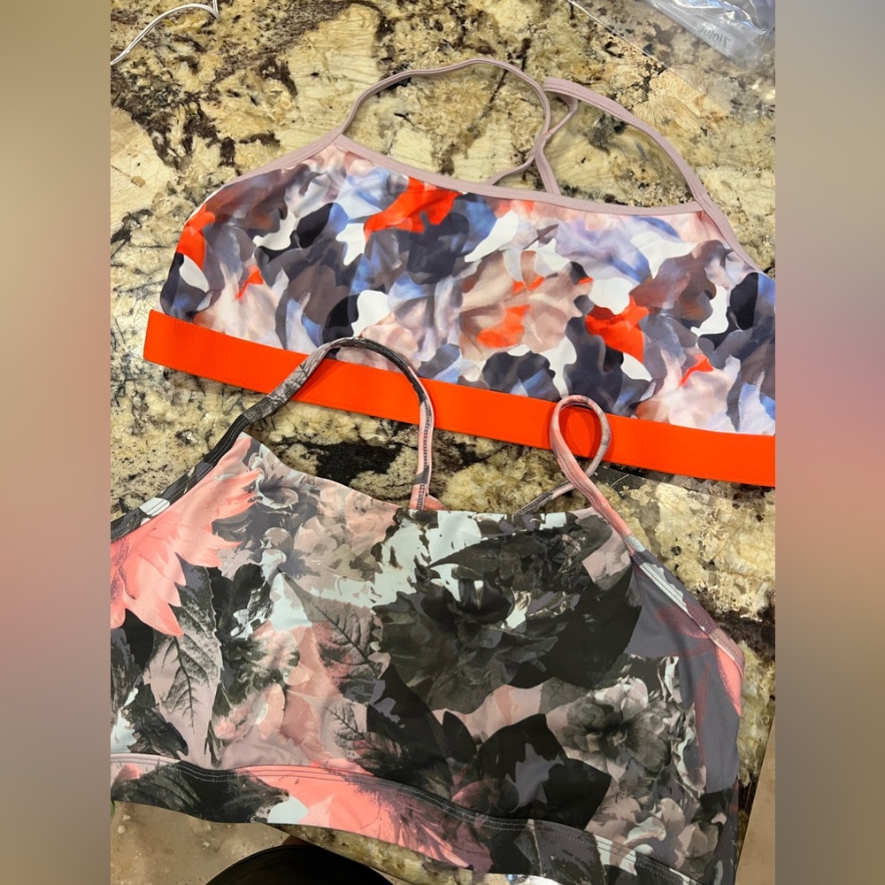 Fabletics workout bottoms and bras
